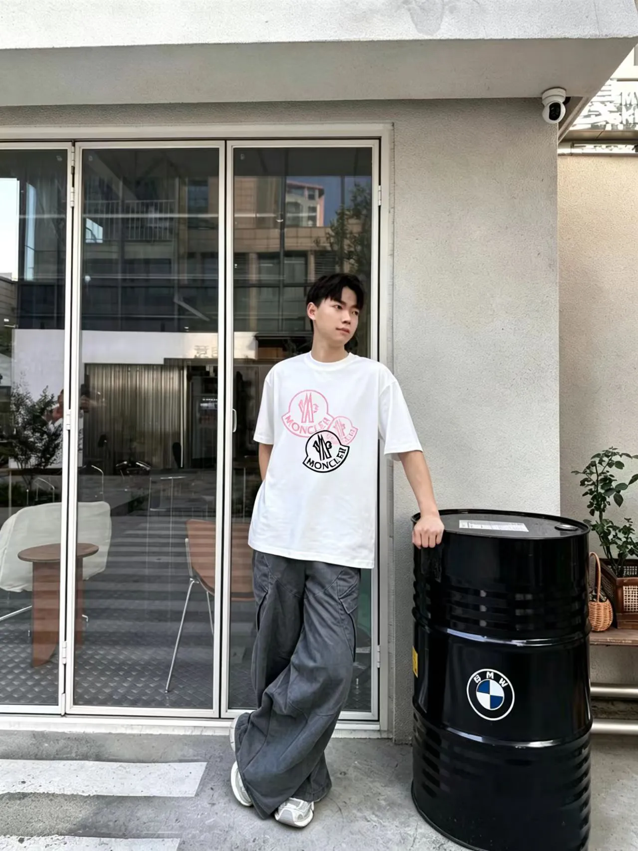 P80💰《Moncler~ 》 2026New Arrival Quality T ， , Versatile Quality ！ ‼ 32 250G ‼ ， ， ， ， T 🤪 Sizes：S-M-L-XL-2XL ：Black，White， Same Style